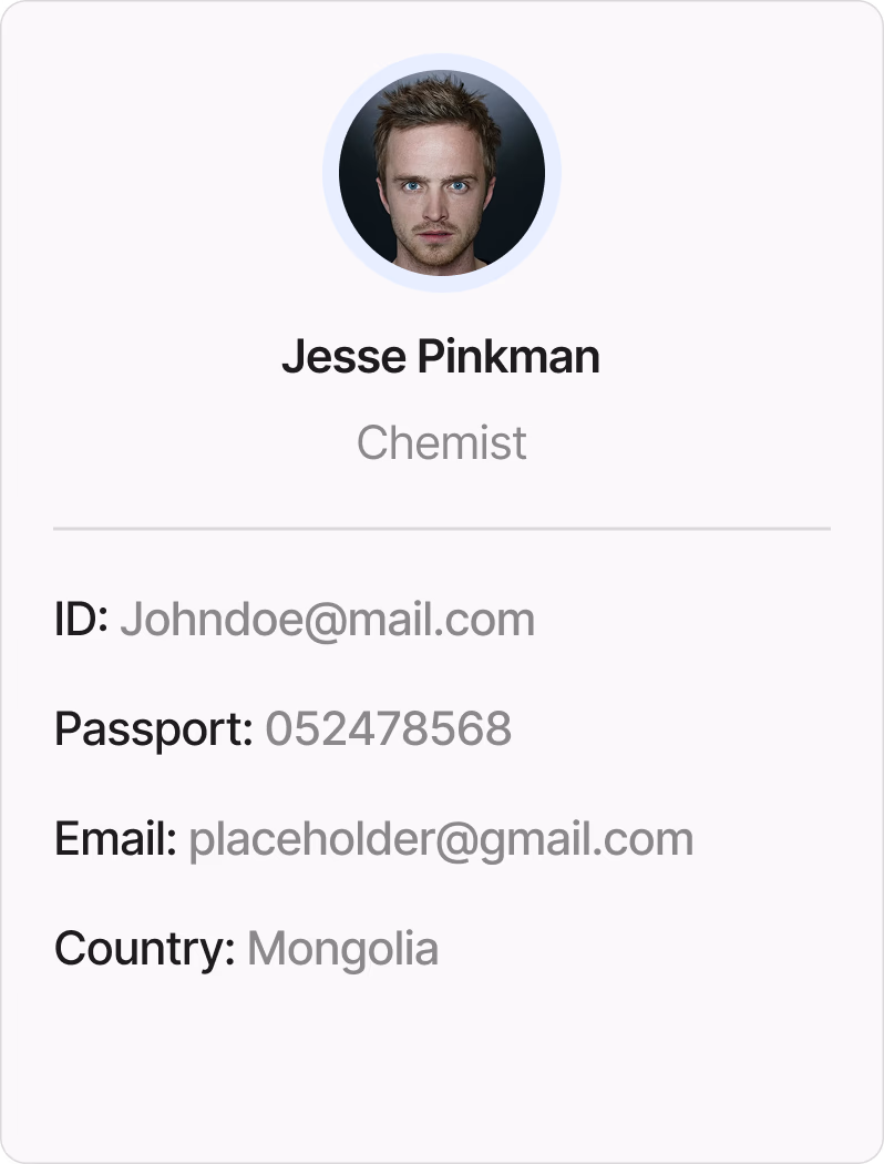 Employee Card